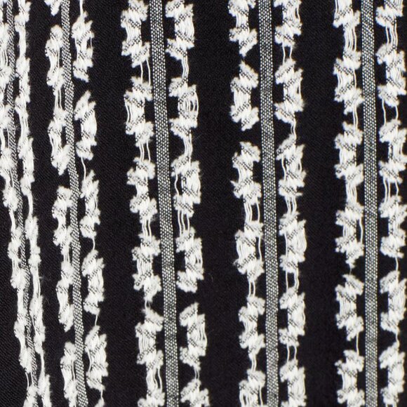 Lou & Grey Botanica Long Sleeved Boho Mini Shift Dress | Black / White | XS - Picture 9 of 10